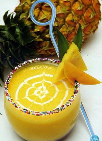 sinh tố dứa xoài
