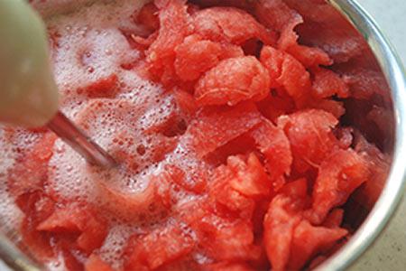Kem dưa hấu thật ấn tượng, Ẩm thực, am thuc, kem dua hau, dua hau, nuoc cot chanh, mon ngon, mon ngon de lam, bao