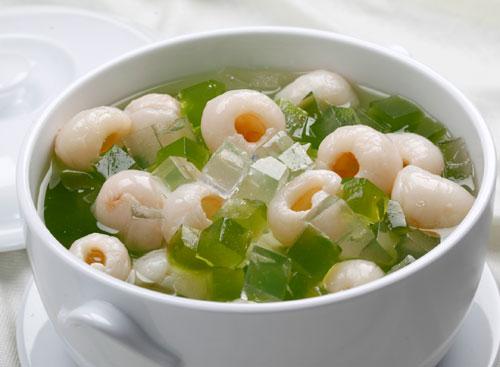 Chè vải rau câu