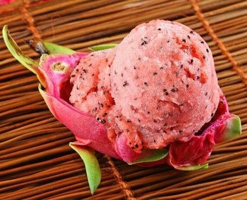 Hướng dẫn làm kem thanh long - amthuc.sao.vn