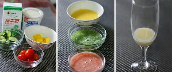 Sắc màu cầu vồng trên ly sinh tố thơm ngon