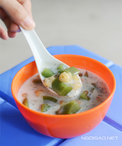 Chè matcha hạt sen