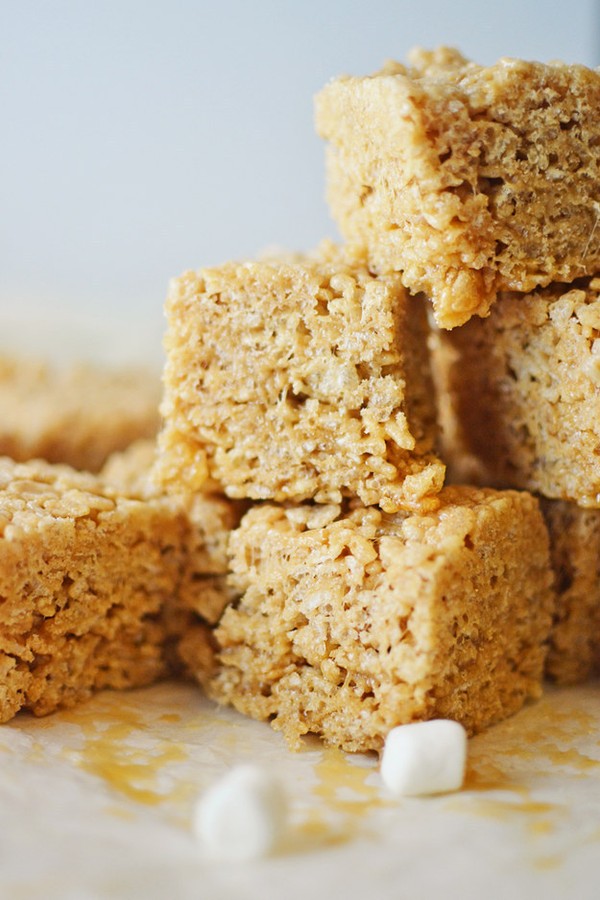 Salted Caramel rice crispy treats