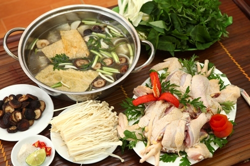 Lẩu gà giấm bỗng