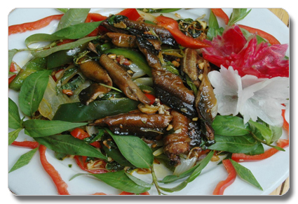 Lươn xào sả ớt