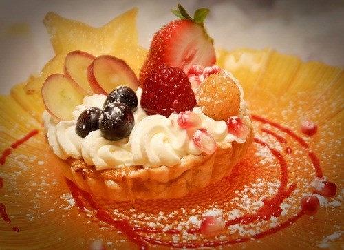 Bánh tart kabocha Peony