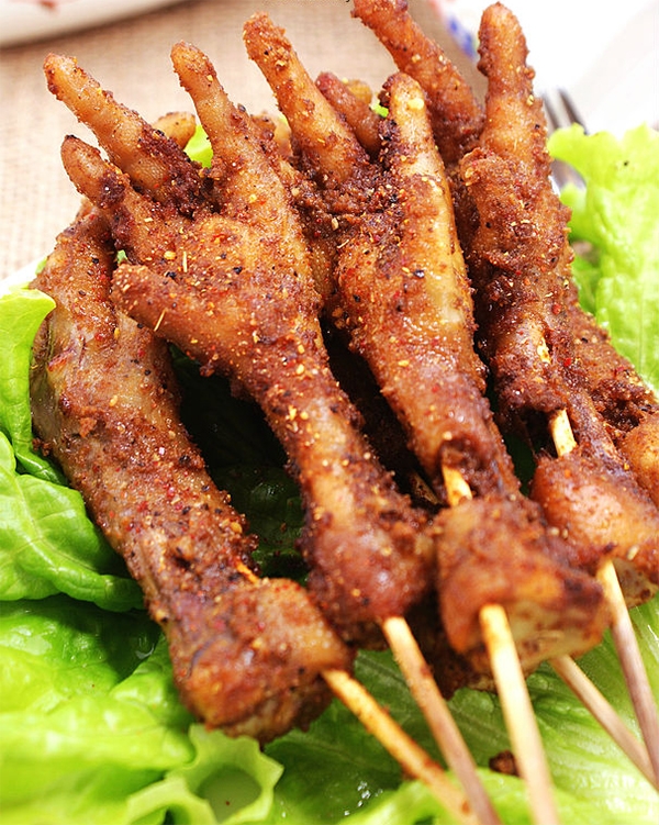Chân gà nướng