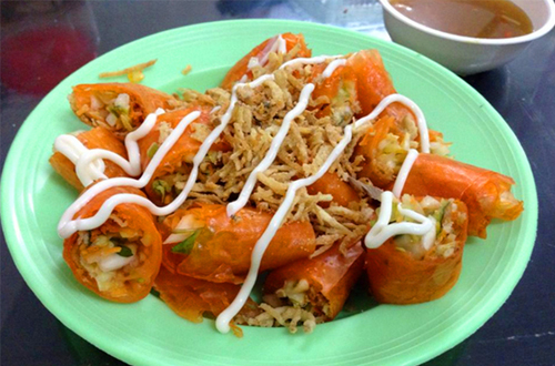 Bánh tráng trộn bò cay - Bé O Quán