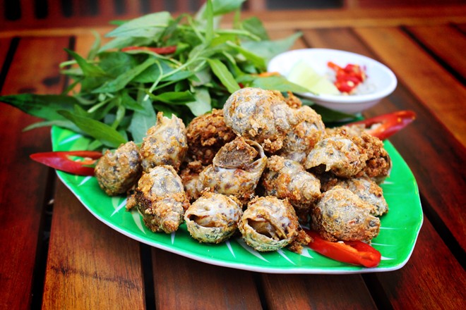 Ốc hương rang muối