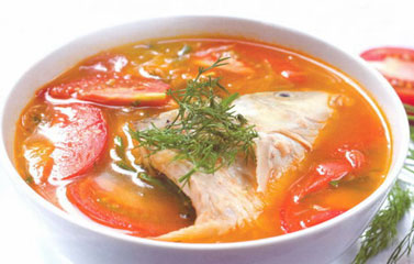 Canh cá hồi
