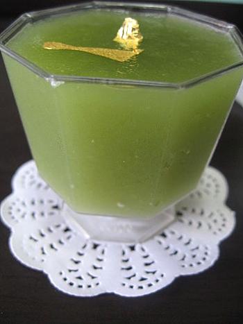 Tráng miệng với thạch trà xanh