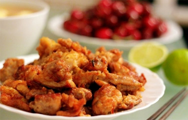 Cách làm món thịt gà chiên xốt tương gừng