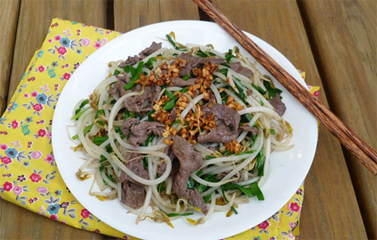 Cách làm món Thịt bò xào giá, hẹ