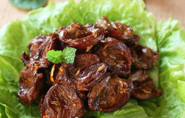 Tim gà nướng sa tế