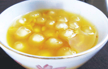Chè đậu phộng bọc bột lọc