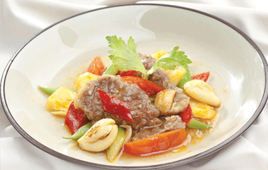 Tim bò xốc rau quả