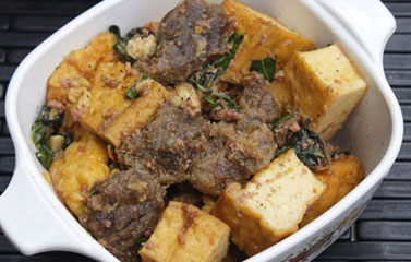 Đậu phụ kho bắp bò