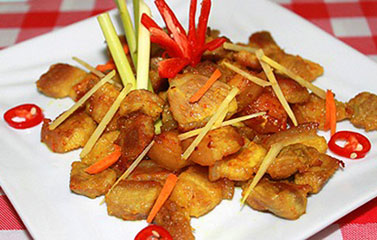 Thịt ba chỉ nướng riềng mẻ