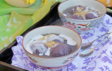 Chè trôi nước khoai lang tím