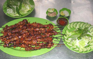 Mề gà nướng