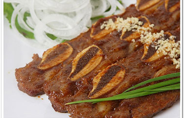 Sườn bò nướng tẩm gia vị Hàn Quốc