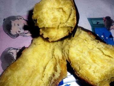 Thơm bùi khoai lang nướng