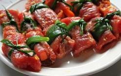 Bò cuộn rau củ