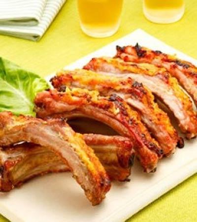 Chế biến món sườn cọng nướng cay