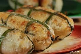 Chuối bọc nếp nướng