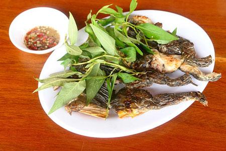 Ếch núi nướng ngon mà lạ