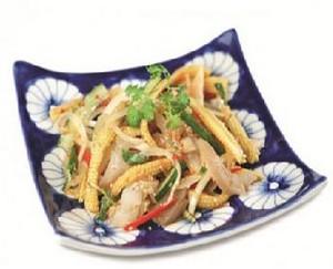Hướng dẫn làm món bắp non trộn gân bò