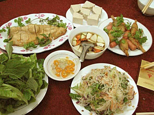 Mân cỗ chay cho ngày lễ Vu Lan