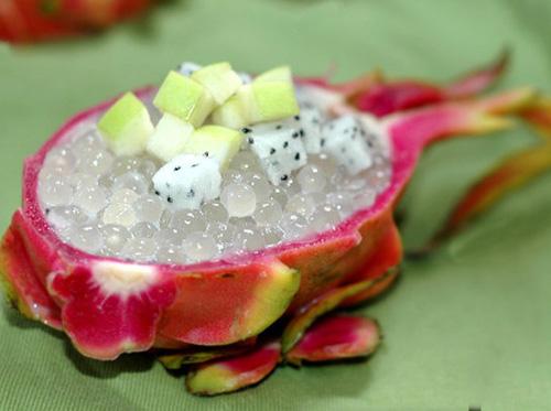 Mát lịm chè sago thanh long