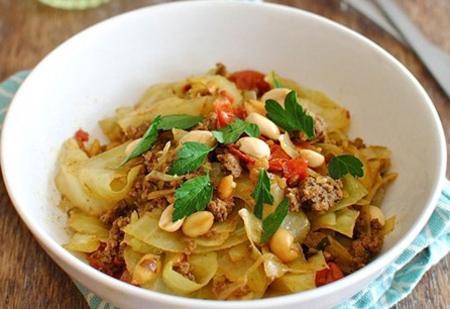 Mới lạ với bắp cải xào thịt bò