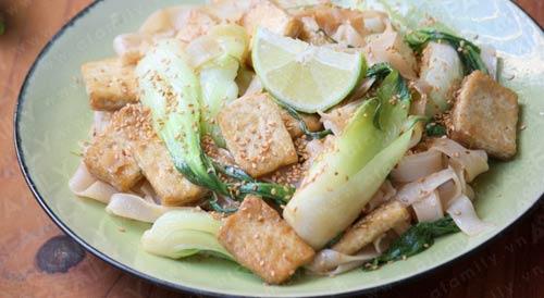 Món chay : Mì xào rau củ